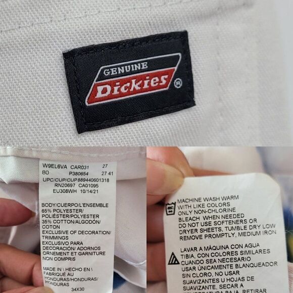 Unisex Upcycled White Painters Pants 34x30 Multicolor Party Graffiti Streetwear - Picture 3 of 16